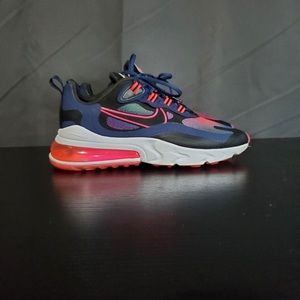 Womens Nike Air Max 270 React (Midnight Navy/Crimson)
